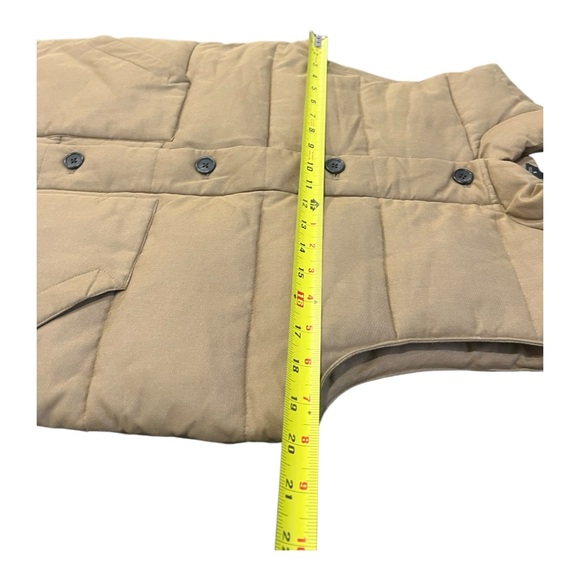 Banana Republic Men's Brown Tan Vest Insulated Size Small Button & Zip - Picture 3 of 6